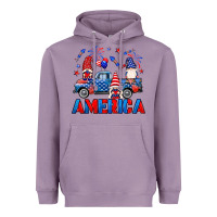 Lavender American truck gnomes Heavyweight Hoodie - Neo Western