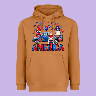 American Truck Gnomes Heavyweight Hoodie Designed By Neo Western