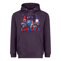 Plum American truck gnomes Heavyweight Hoodie - Neo Western