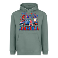 Sage American truck gnomes Heavyweight Hoodie - Neo Western
