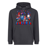 Smoke American truck gnomes Heavyweight Hoodie - Neo Western