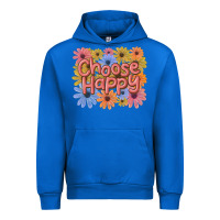 Cobalt choose happy Urban Hoodie - MaliasSmallBusiness