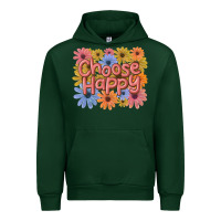 Forest Green choose happy Urban Hoodie - MaliasSmallBusiness