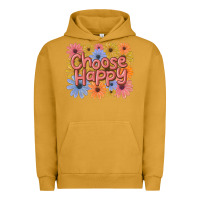 Pigment Peanut Butter choose happy Urban Hoodie - MaliasSmallBusiness