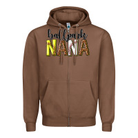 Chestnut ballpark nana with leopard Zipper Hoodie - texasbilliewilder