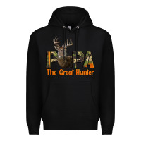 Black Western Papa The Great Deer Hunter Premium Hoodie - LillyAllenDesigns