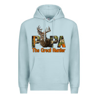 Blue Mist Western Papa The Great Deer Hunter Premium Hoodie - LillyAllenDesigns