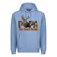 Colony Blue Western Papa The Great Deer Hunter Premium Hoodie - LillyAllenDesigns