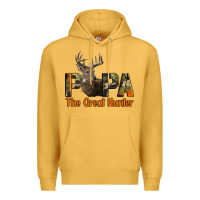 Mustard Western Papa The Great Deer Hunter Premium Hoodie - LillyAllenDesigns