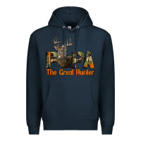 Navy Western Papa The Great Deer Hunter Premium Hoodie - LillyAllenDesigns