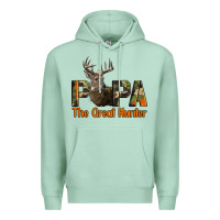 Seafoam Western Papa The Great Deer Hunter Premium Hoodie - LillyAllenDesigns