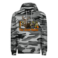 Slate Camo Western Papa The Great Deer Hunter Premium Hoodie - LillyAllenDesigns