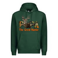 Sports Green Western Papa The Great Deer Hunter Premium Hoodie - LillyAllenDesigns