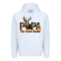 White Western Papa The Great Deer Hunter Premium Hoodie - LillyAllenDesigns