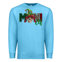 Ocean Blue girl mini elf skull Premium Sweatshirt - FaDigitalArtStudio