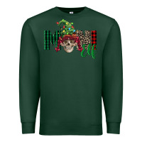 Sports Green girl mini elf skull Premium Sweatshirt - FaDigitalArtStudio