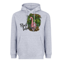 Heather Grey flocking fabulous Heavyweight Hoodie - SublimationCraftShop