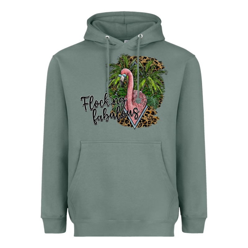 Flocking Fabulous Heavyweight Hoodie by SublimationCraftShop | Teevron