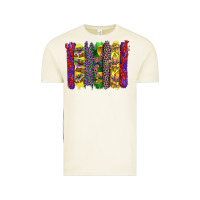 Vintage Arctic mardi gras crawfish cake and mask with leopar and fleur de lis brushst Vintage Tee - Artiststas