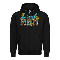 Black band mom Zipper Hoodie - texasbilliewilder