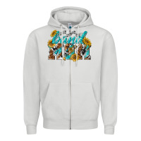 Dove Grey band mom Zipper Hoodie - texasbilliewilder