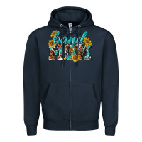Navy band mom Zipper Hoodie - texasbilliewilder