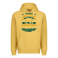 Antique Gold i'm not retired i'm a professional grandpop Premium Hoodie - Jasminsmagicworld