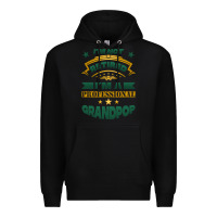 Black i'm not retired i'm a professional grandpop Premium Hoodie - Jasminsmagicworld