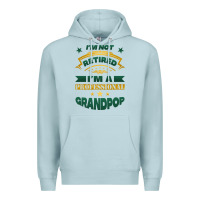 Blue Mist i'm not retired i'm a professional grandpop Premium Hoodie - Jasminsmagicworld