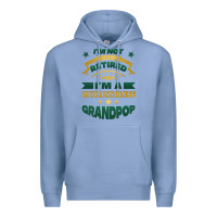 Colony Blue i'm not retired i'm a professional grandpop Premium Hoodie - Jasminsmagicworld