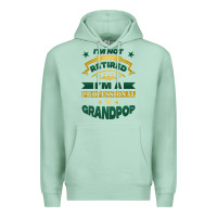 Seafoam i'm not retired i'm a professional grandpop Premium Hoodie - Jasminsmagicworld