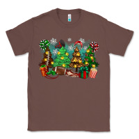 Chestnut christmas trees with football Classic Tee - Zillion Design Studio