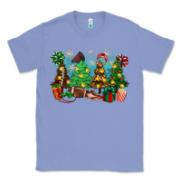 Colony Blue christmas trees with football Classic Tee - Zillion Design Studio