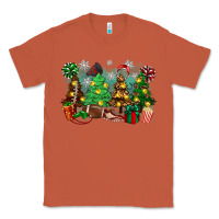 Copper christmas trees with football Classic Tee - Zillion Design Studio