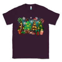 Plum christmas trees with football Classic Tee - Zillion Design Studio