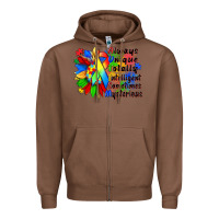 Chestnut always unique totally intelligent sometimes myster Zipper Hoodie - Zillion Design Studio
