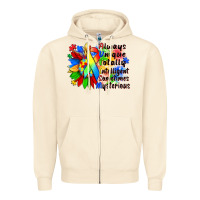 Sandshell always unique totally intelligent sometimes myster Zipper Hoodie - Zillion Design Studio