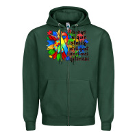 Sports Green always unique totally intelligent sometimes myster Zipper Hoodie - Zillion Design Studio