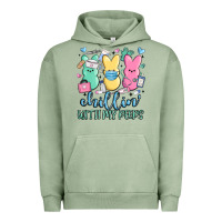 Pigment Oil Green chillin with my peeps Urban Hoodie - MaliasSmallBusiness