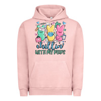 Pigment Salmon chillin with my peeps Urban Hoodie - MaliasSmallBusiness