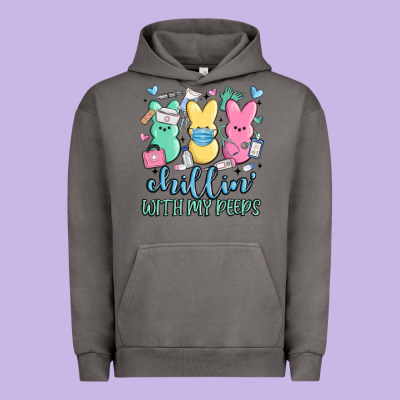 Chillin With My Peeps Urban Hoodie Designed By Maliassmallbusiness