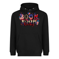 Black Boom boom baby 4th of july Heavyweight Hoodie - CowGirlArtShop
