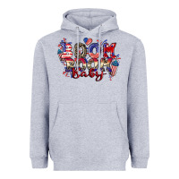 Heather Grey Boom boom baby 4th of july Heavyweight Hoodie - CowGirlArtShop