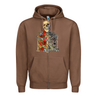 Chestnut inhale peace exhale chaos Zipper Hoodie - RanaPortraitStore