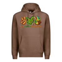 Chestnut peace love st patricks day Premium Hoodie - NancyCooperArtShop