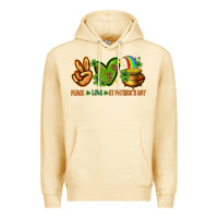 Pina Colada peace love st patricks day Premium Hoodie - NancyCooperArtShop