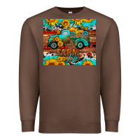 Chestnut western farm life truck sunflowers  mousepad Premium Sweatshirt - HRA Design Shop