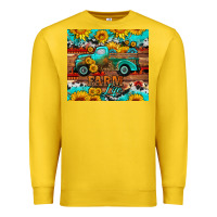 Lemon western farm life truck sunflowers  mousepad Premium Sweatshirt - HRA Design Shop