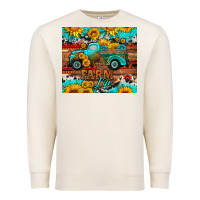Sandshell western farm life truck sunflowers  mousepad Premium Sweatshirt - HRA Design Shop