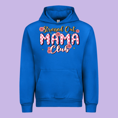 Stressed Out Mama Club Urban Hoodie Designed By Maliassmallbusiness